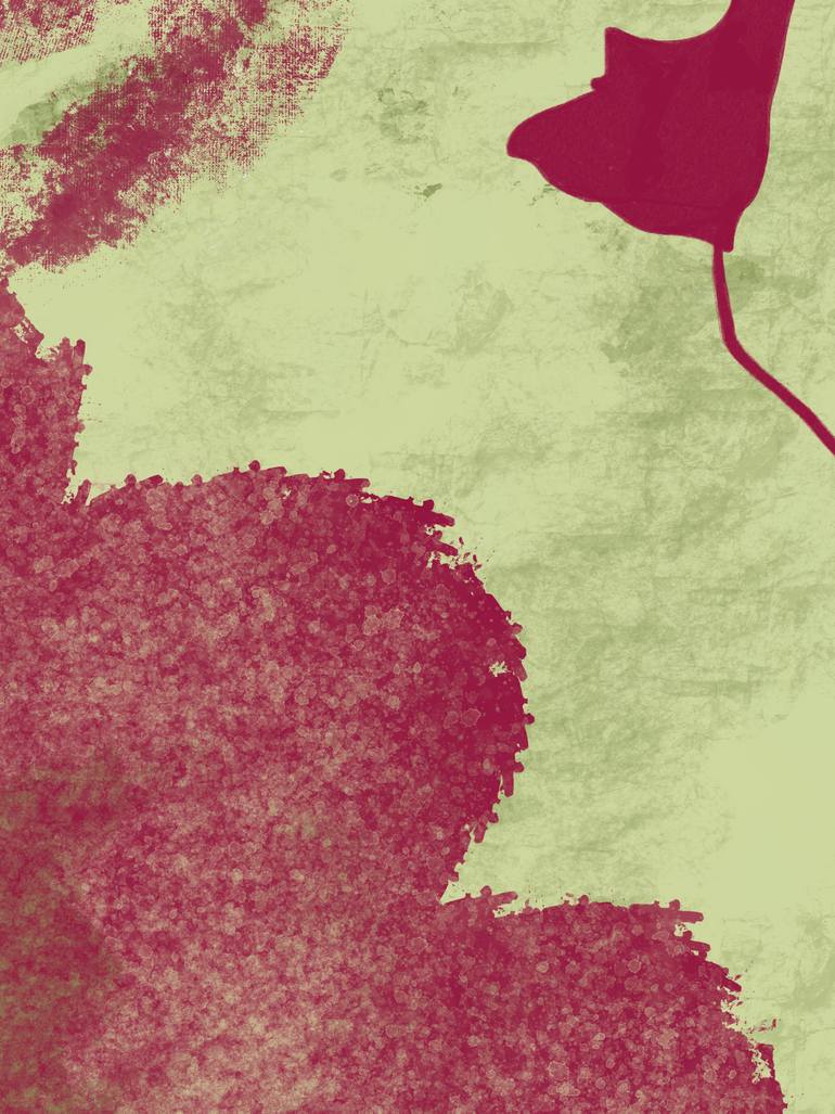 Original Abstract Nature Mixed Media by Natalie Ola