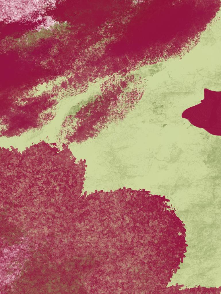 Original Abstract Nature Mixed Media by Natalie Ola