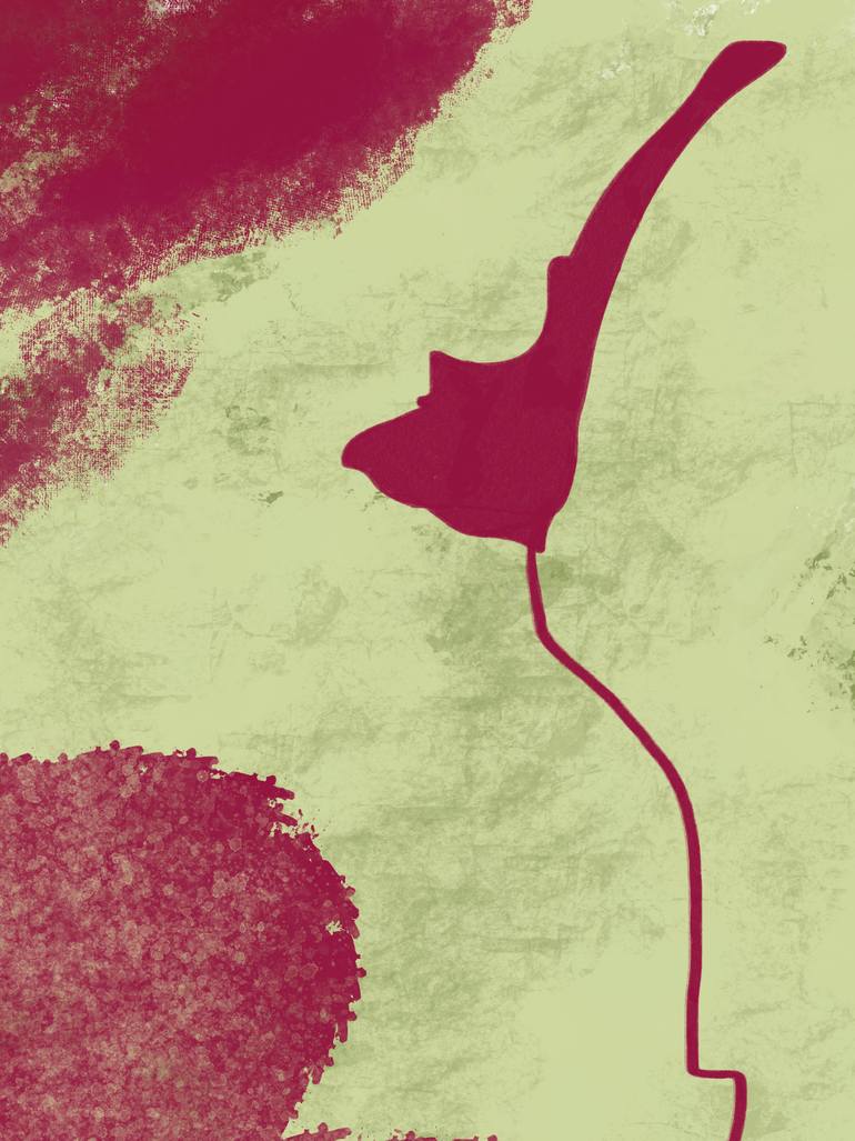 Original Abstract Nature Mixed Media by Natalie Ola