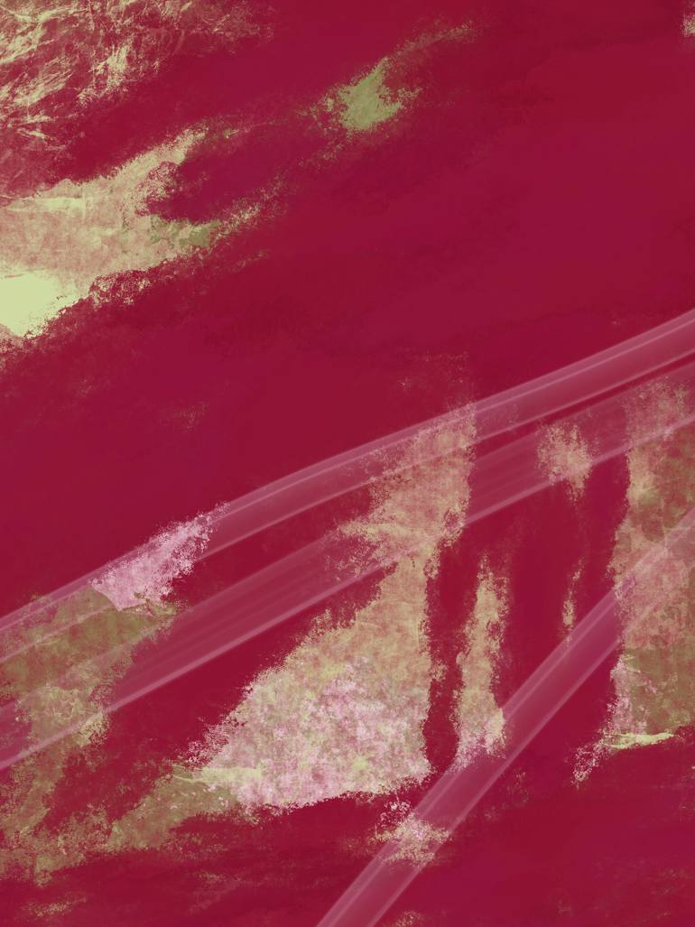 Original Abstract Nature Mixed Media by Natalie Ola