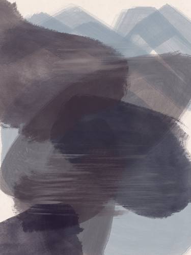 Original Abstract Nature Mixed Media by Natalie Ola