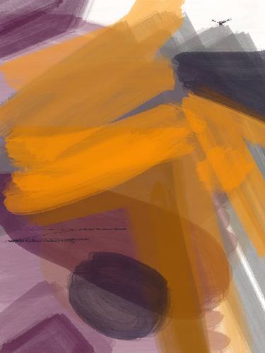 Original Abstract Nature Mixed Media by Natalie Ola