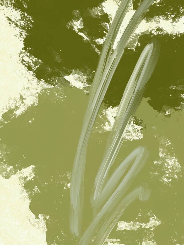 Original Abstract Nature Mixed Media by Natalie Ola