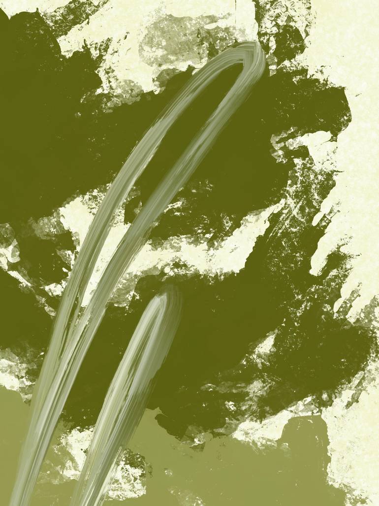Original Abstract Nature Mixed Media by Natalie Ola