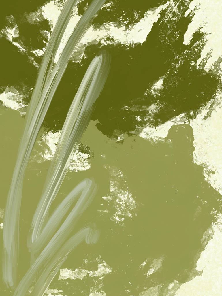 Original Abstract Nature Mixed Media by Natalie Ola