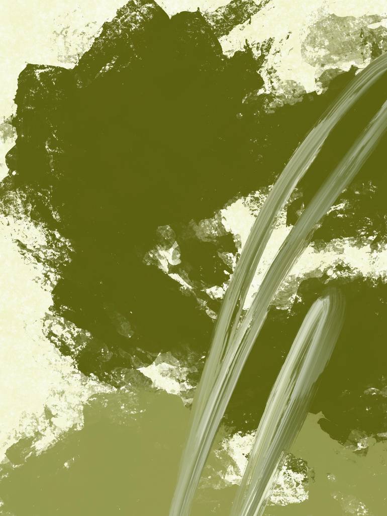 Original Abstract Nature Mixed Media by Natalie Ola