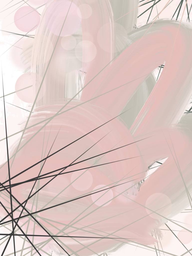 Original Abstract Nature Mixed Media by Natalie Ola