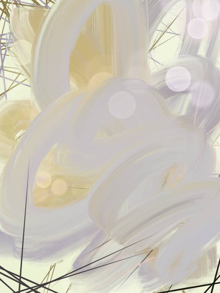 Original Abstract Nature Mixed Media by Natalie Ola