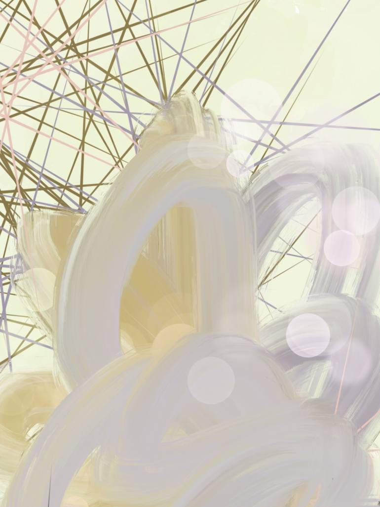 Original Abstract Nature Mixed Media by Natalie Ola