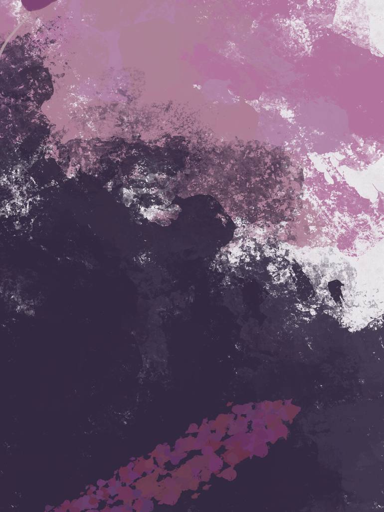 Original Abstract Nature Mixed Media by Natalie Ola