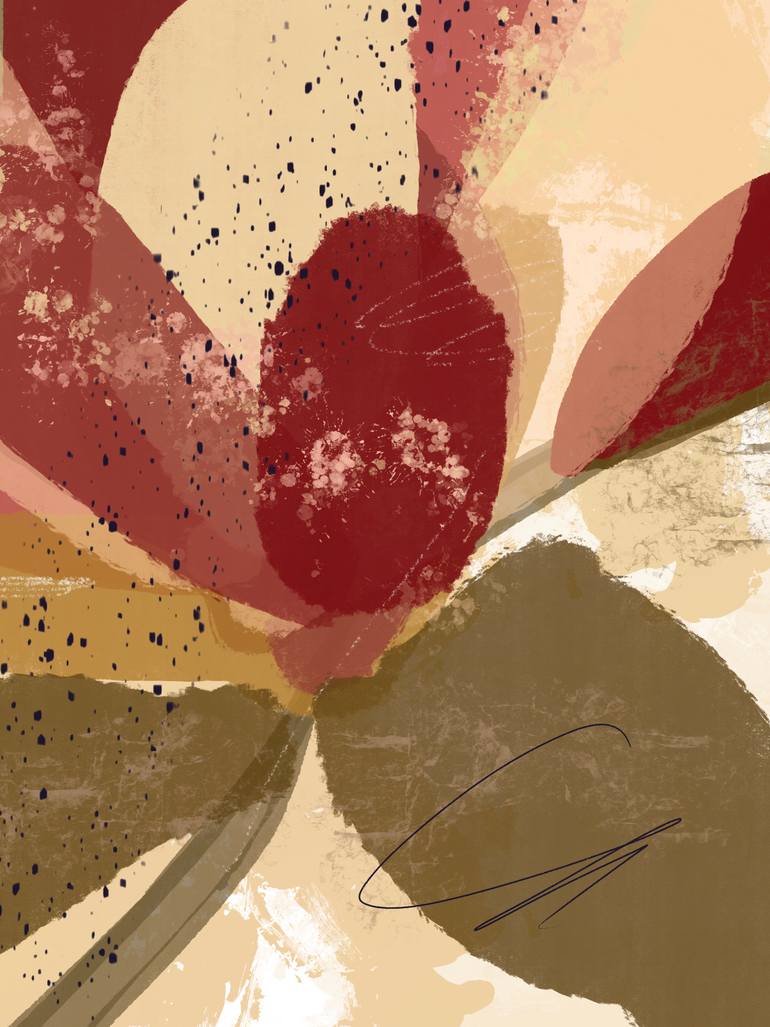 Original Contemporary Floral Mixed Media by Natalie Ola