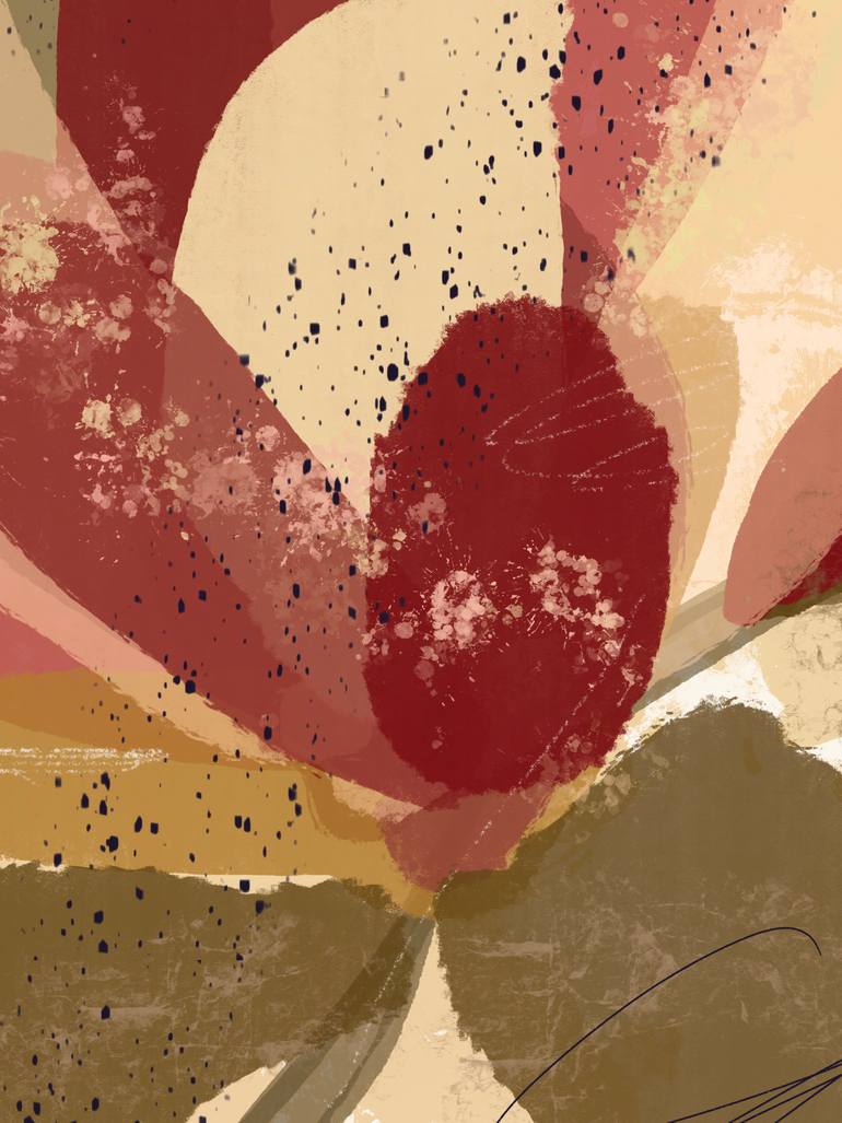 Original Contemporary Floral Mixed Media by Natalie Ola