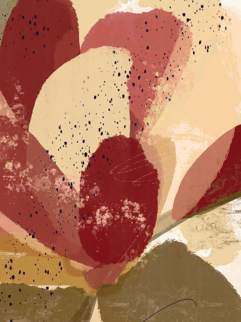 Original Contemporary Floral Mixed Media by Natalie Ola