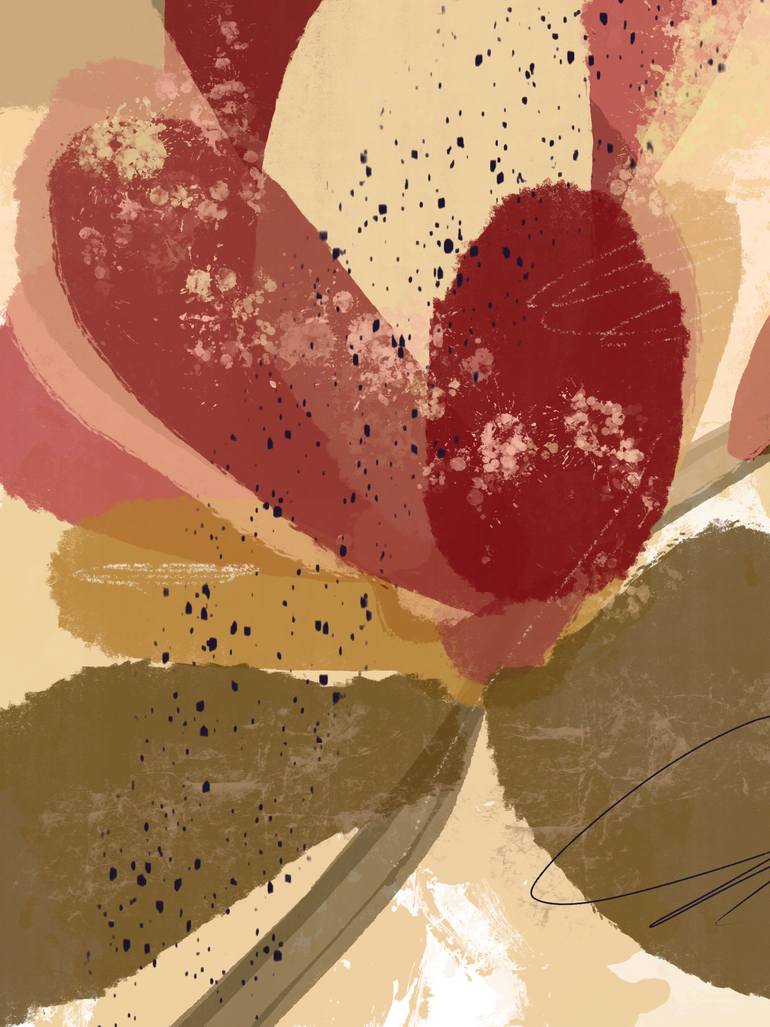 Original Contemporary Floral Mixed Media by Natalie Ola