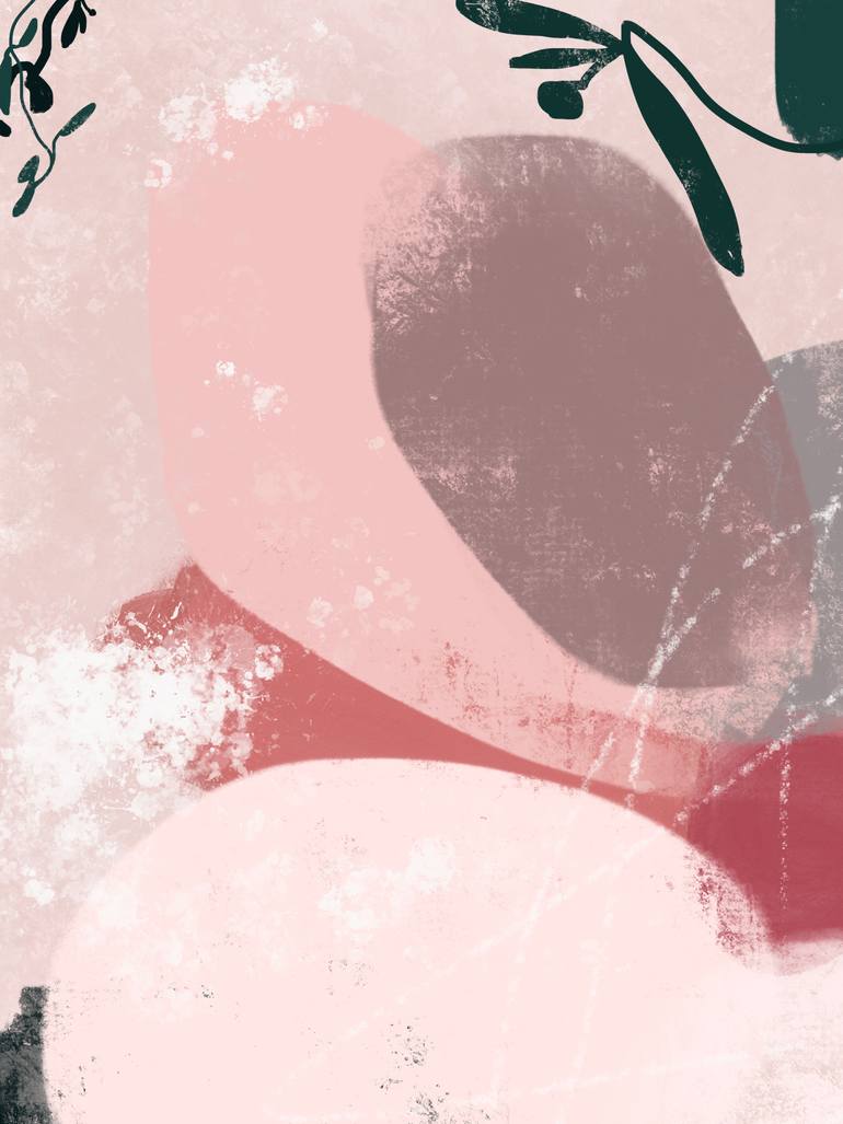 Original Contemporary Floral Mixed Media by Natalie Ola