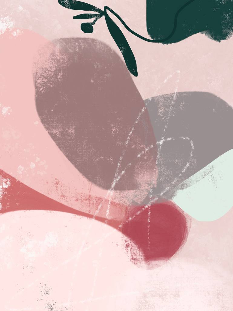 Original Contemporary Floral Mixed Media by Natalie Ola