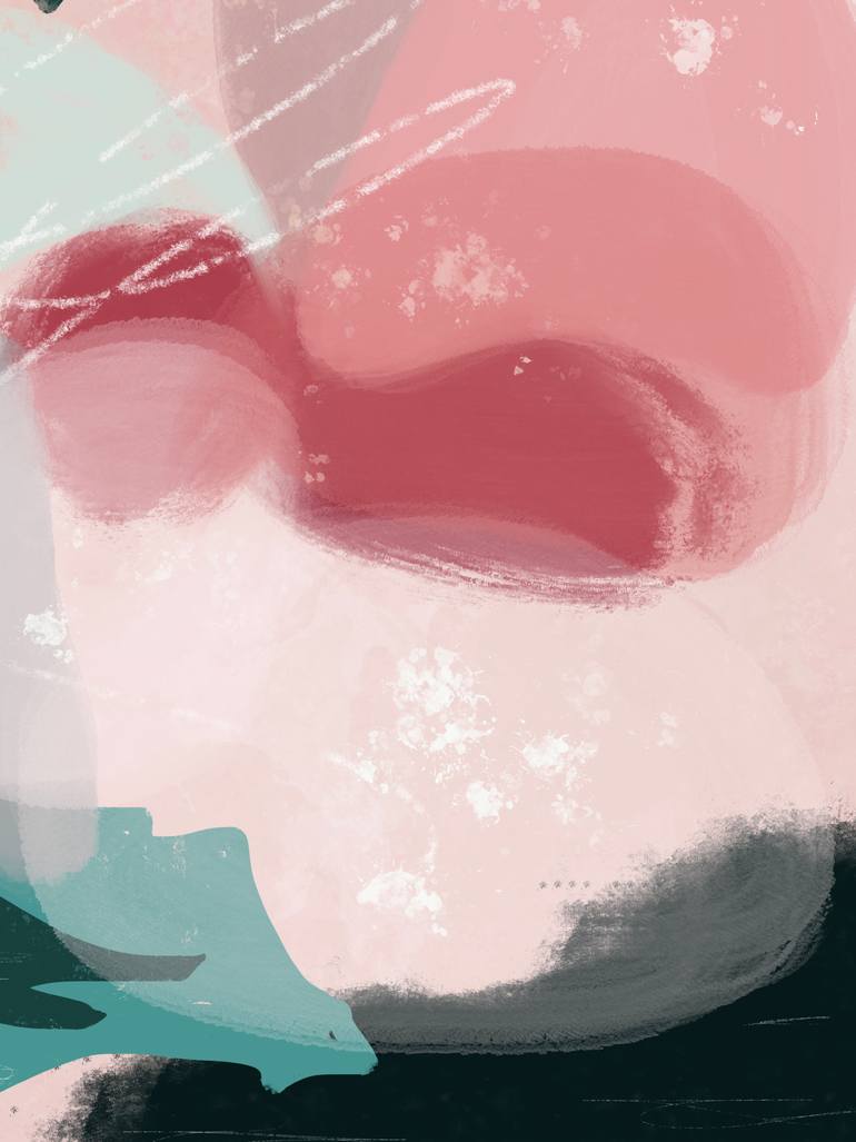 Original Contemporary Floral Mixed Media by Natalie Ola