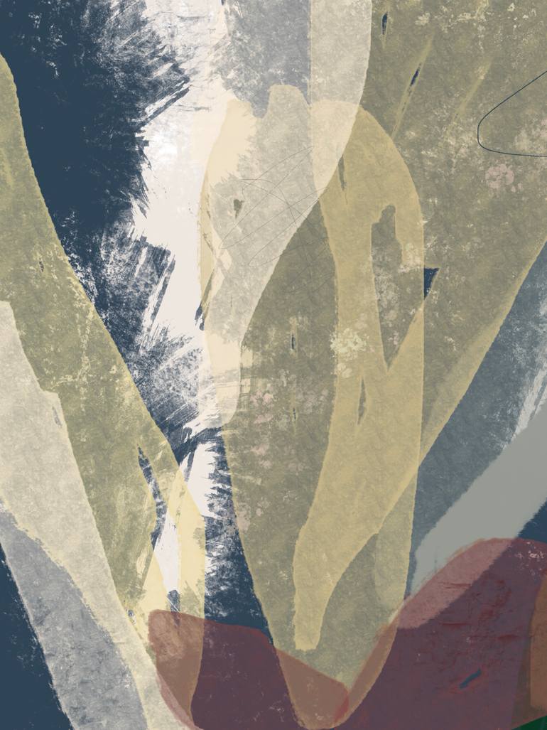 Original Contemporary Floral Mixed Media by Natalie Ola