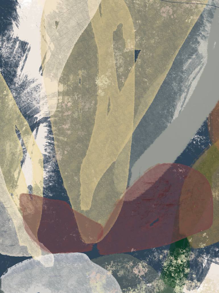 Original Contemporary Floral Mixed Media by Natalie Ola