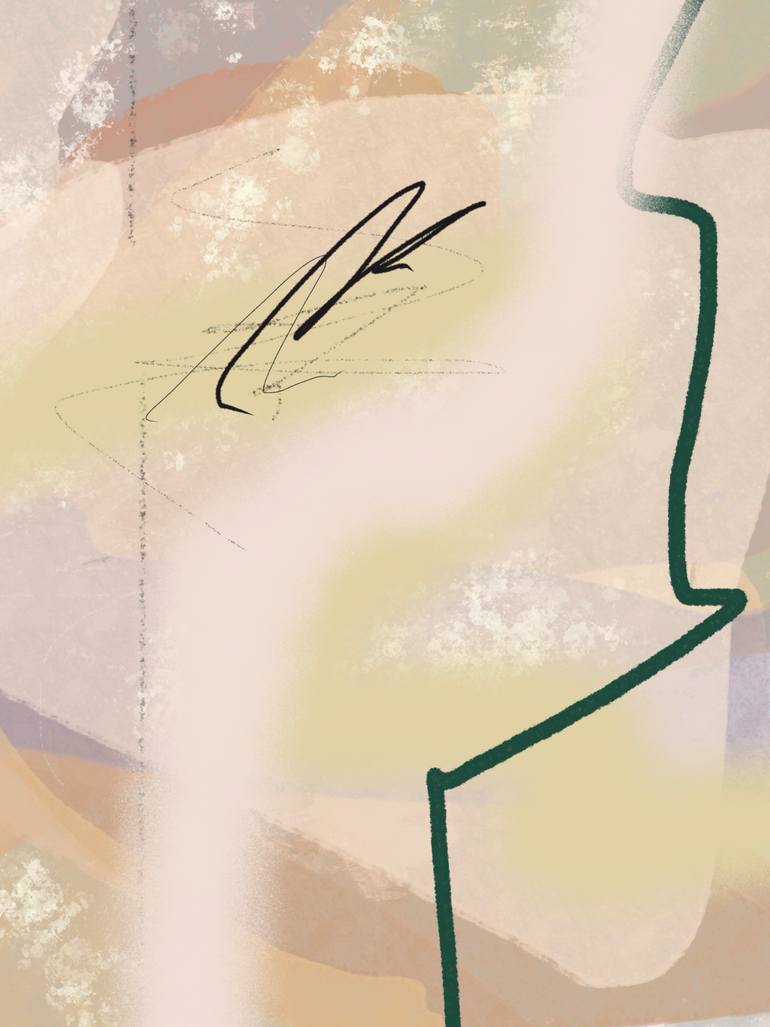 Original Abstract Nature Mixed Media by Natalie Ola