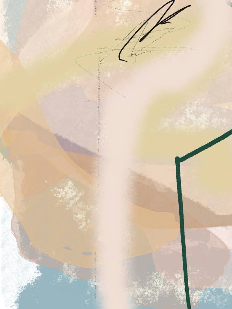 Original Abstract Nature Mixed Media by Natalie Ola