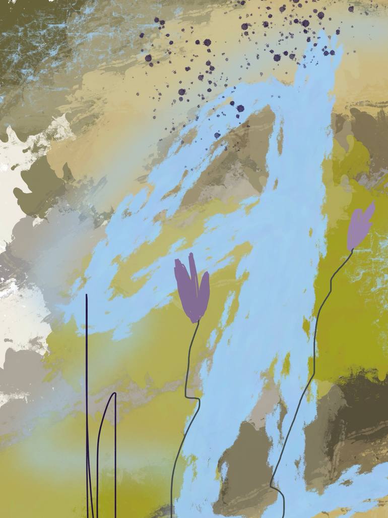 Original Contemporary Nature Mixed Media by Natalie Ola