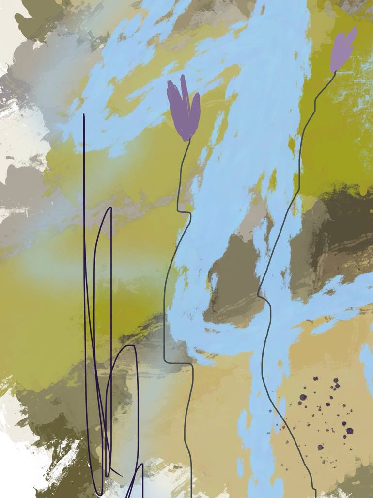 Original Contemporary Nature Mixed Media by Natalie Ola