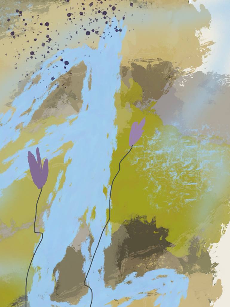 Original Contemporary Nature Mixed Media by Natalie Ola