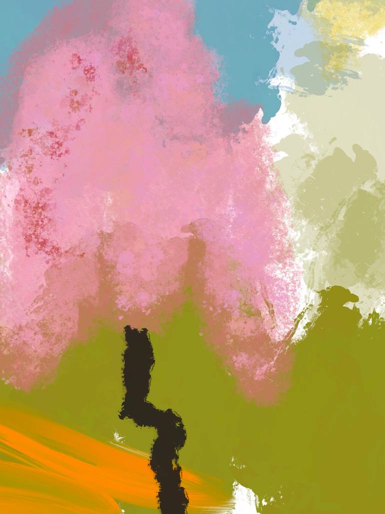 Original Contemporary Nature Mixed Media by Natalie Ola