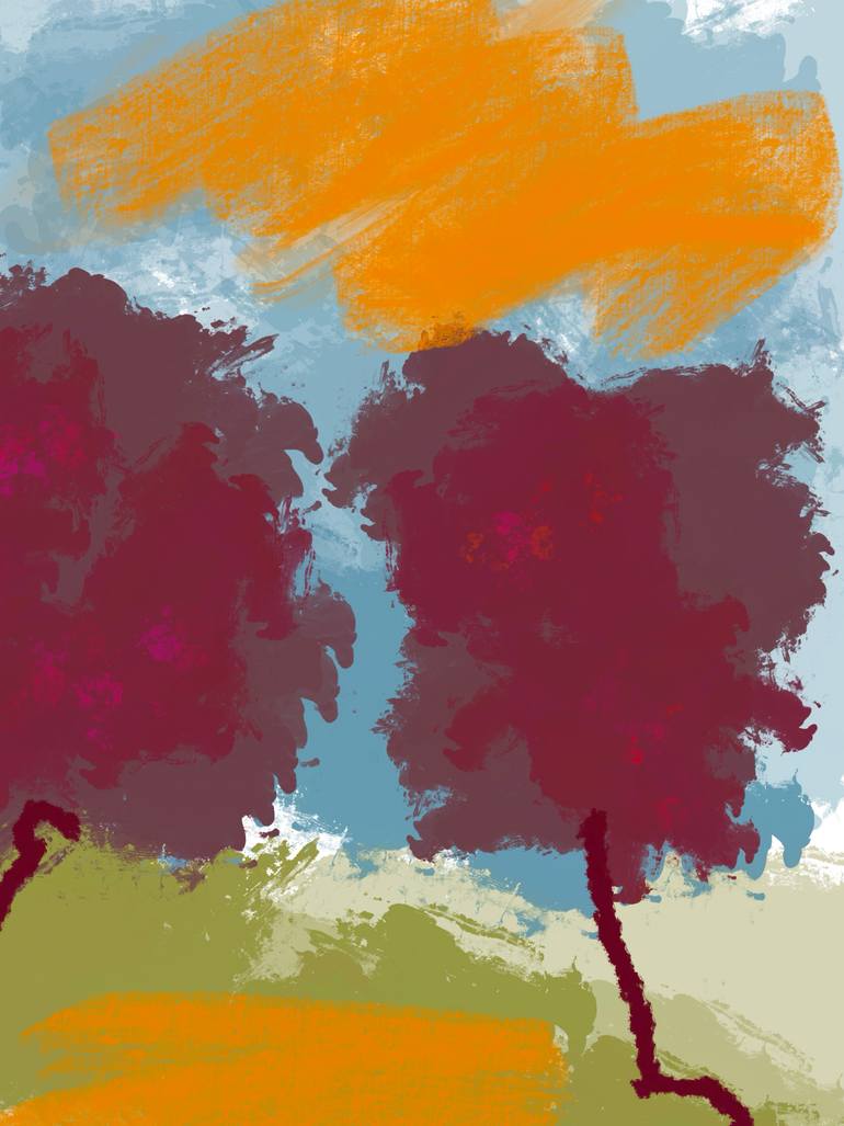 Original Contemporary Nature Mixed Media by Natalie Ola