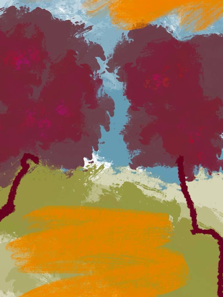 Original Contemporary Nature Mixed Media by Natalie Ola