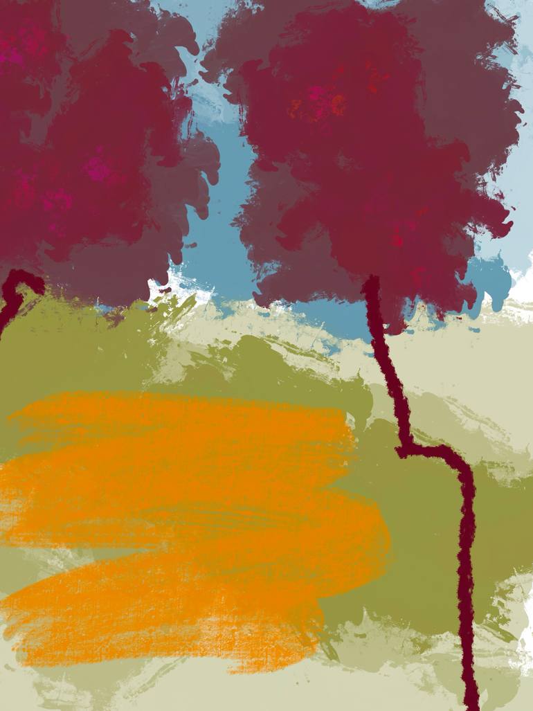 Original Contemporary Nature Mixed Media by Natalie Ola