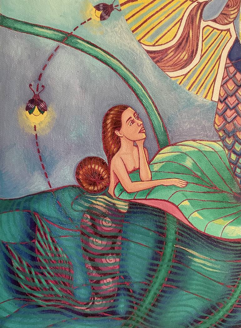 Original Classical mythology Painting by Sneha Patil