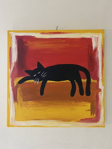 Original Abstract Cats Paintings by Jasmin Umana