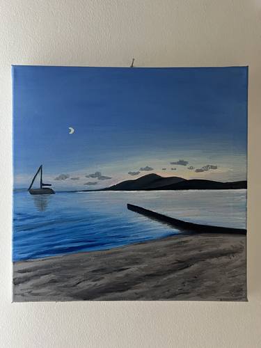 Original Abstract Beach Paintings by Jasmin Umana