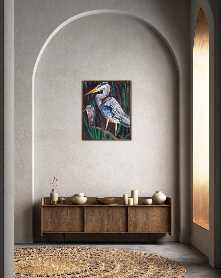 Original Impressionism Animal Painting by Nadine Archer
