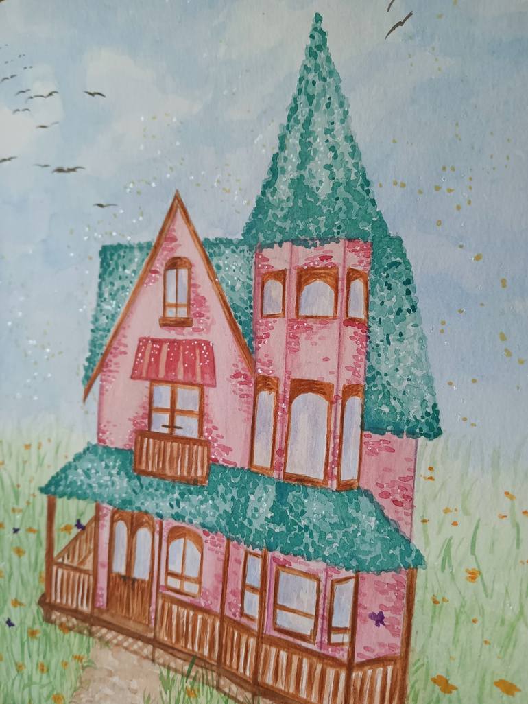 Original Home Painting by Anna Kremneva