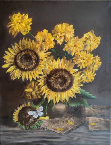 Original Classicism Floral Paintings by Elena Kirova