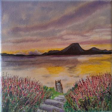 Original Folk Landscape Painting by Elena Kirova
