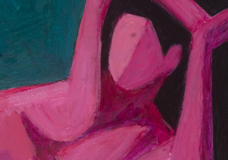 Original Expressionism Nude Painting by Raman Maisei