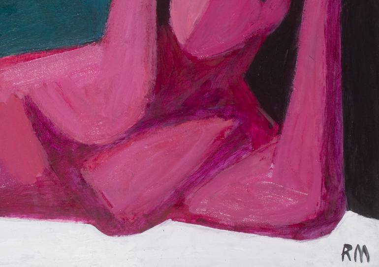 Original Expressionism Nude Painting by Raman Maisei