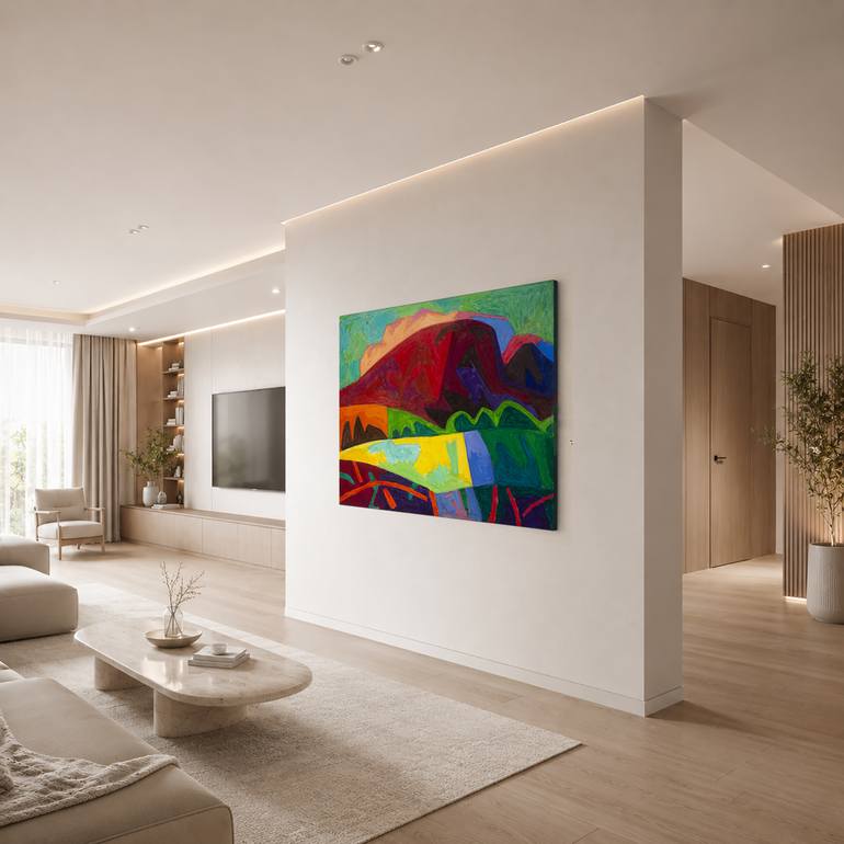 Original Expressionism Landscape Painting by Raman Maisei