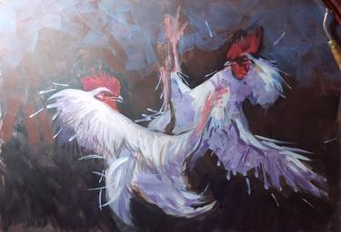 Original Realism Animal Paintings by Yaacobov Yaacov