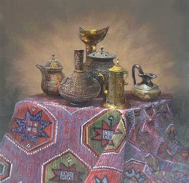 Original Realism World Culture Paintings by Yessengali Sadyrbayev