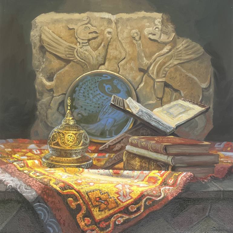 Original World Culture Painting by Yessengali Sadyrbayev