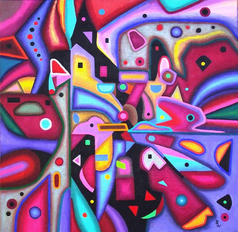 Print of Modern Abstract Paintings by Mario Ruskovic