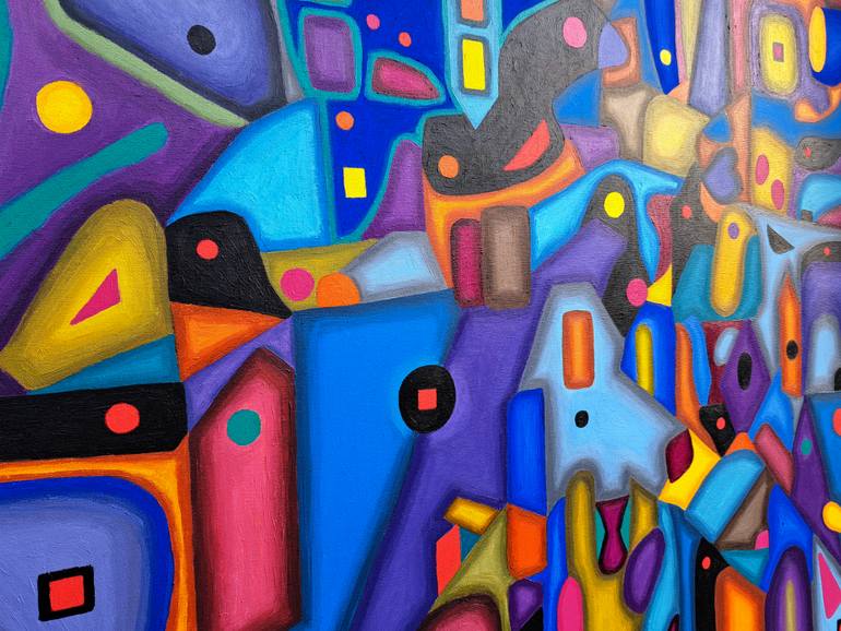 Original Modernism Abstract Painting by Mario Ruskovic