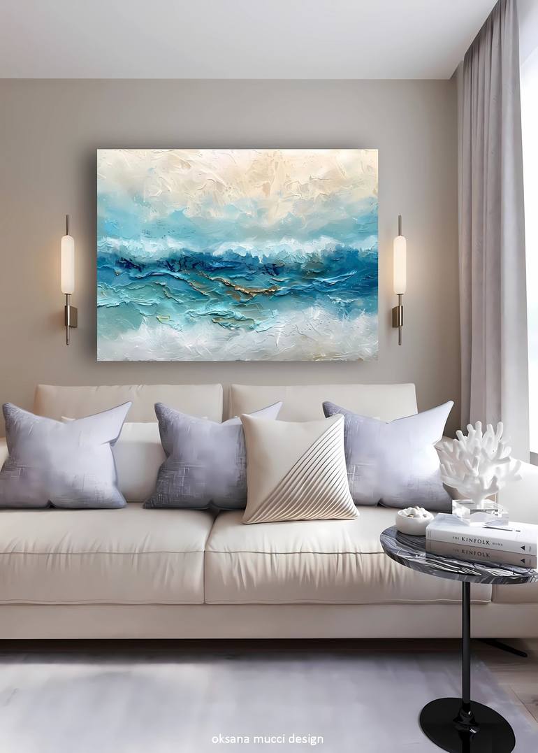 Original Contemporary Seascape Printmaking by Veronika Obushikhina