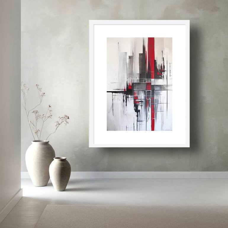 Original Contemporary Abstract Printmaking by Veronika Obushikhina