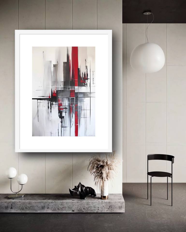 Original Contemporary Abstract Printmaking by Veronika Obushikhina